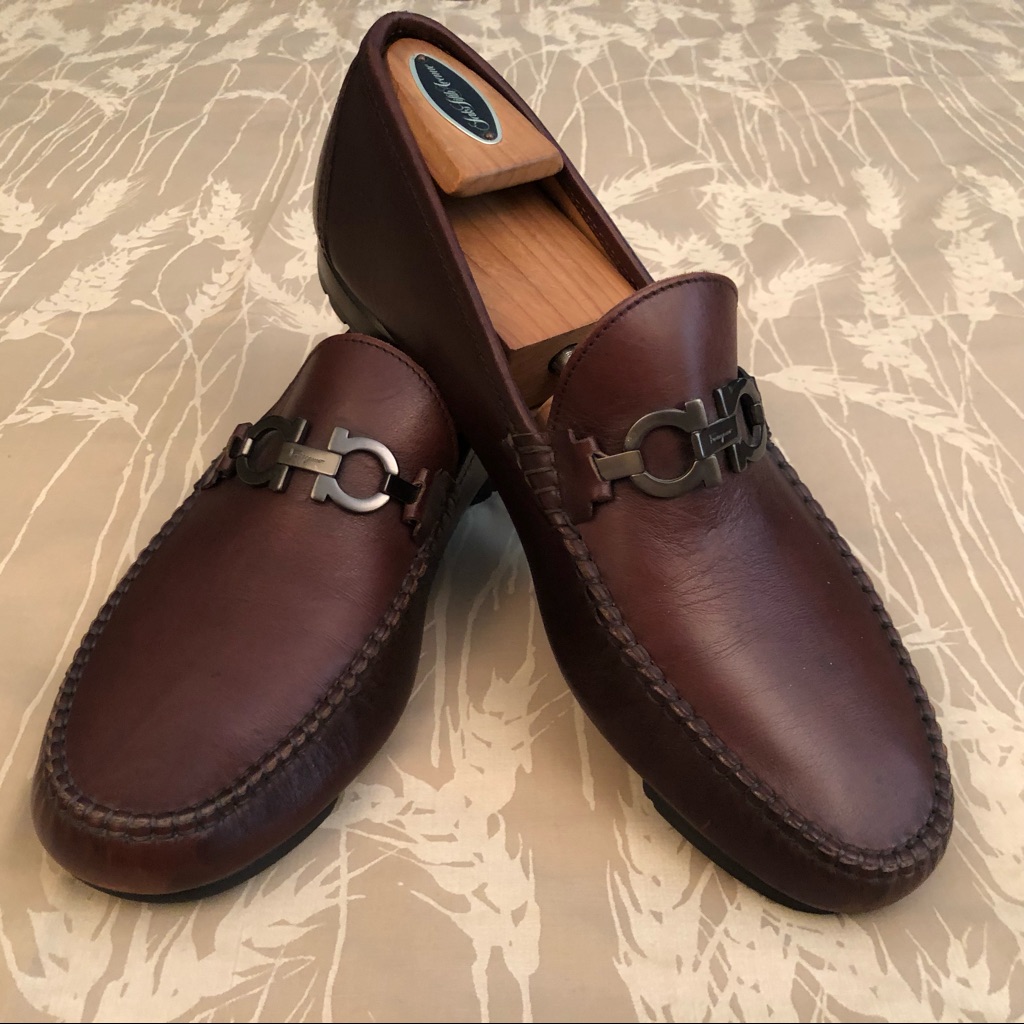Salvatore Ferragamo Hand-Stitched Deerskin Moccasins
